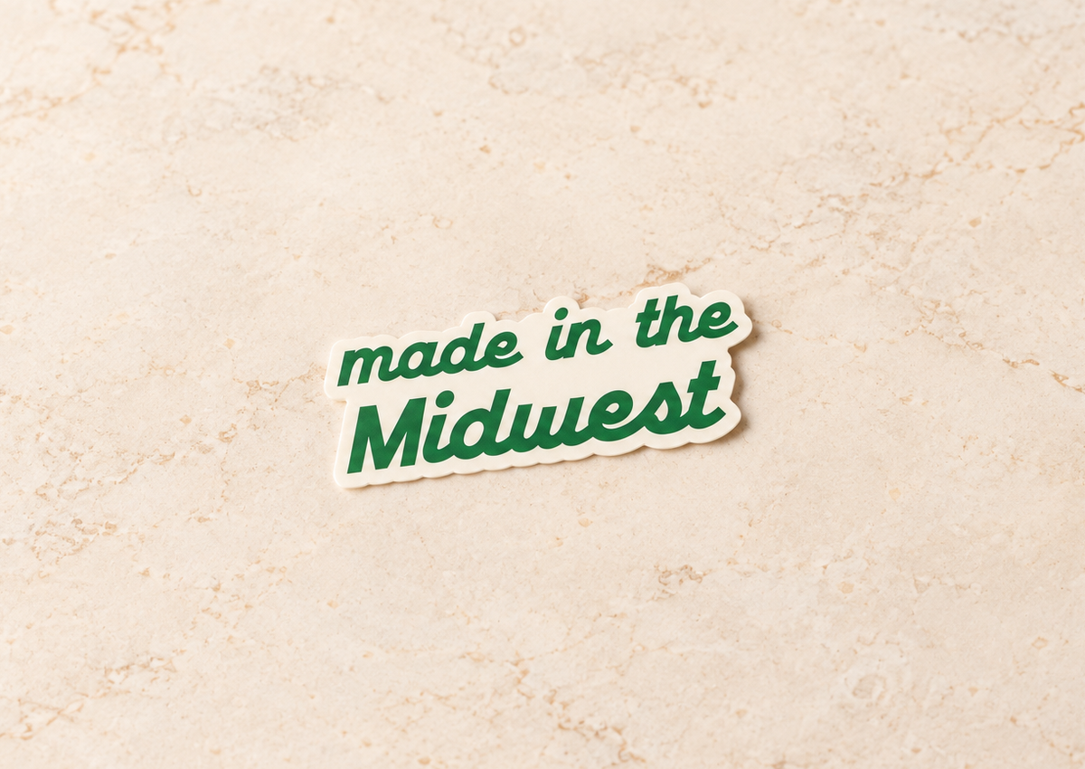 Made in the Midwest Vinyl Sticker